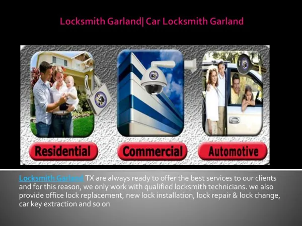 Locksmith garland | Car locksmith garland