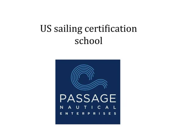 US sailing certification school