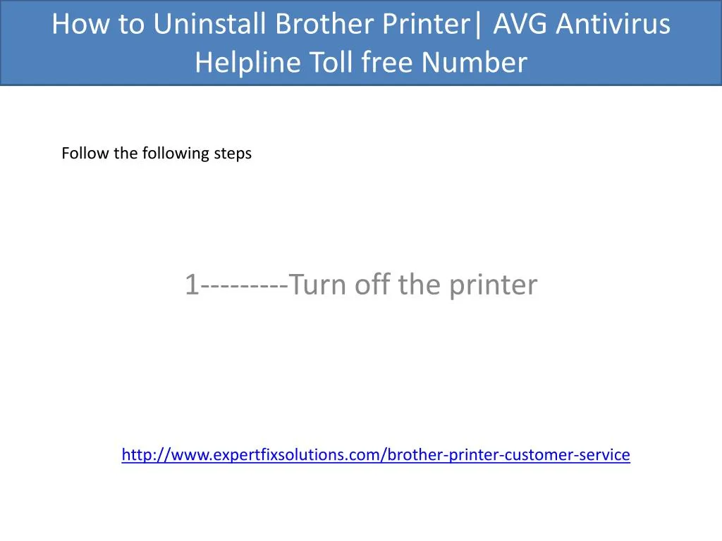 1 turn off the printer