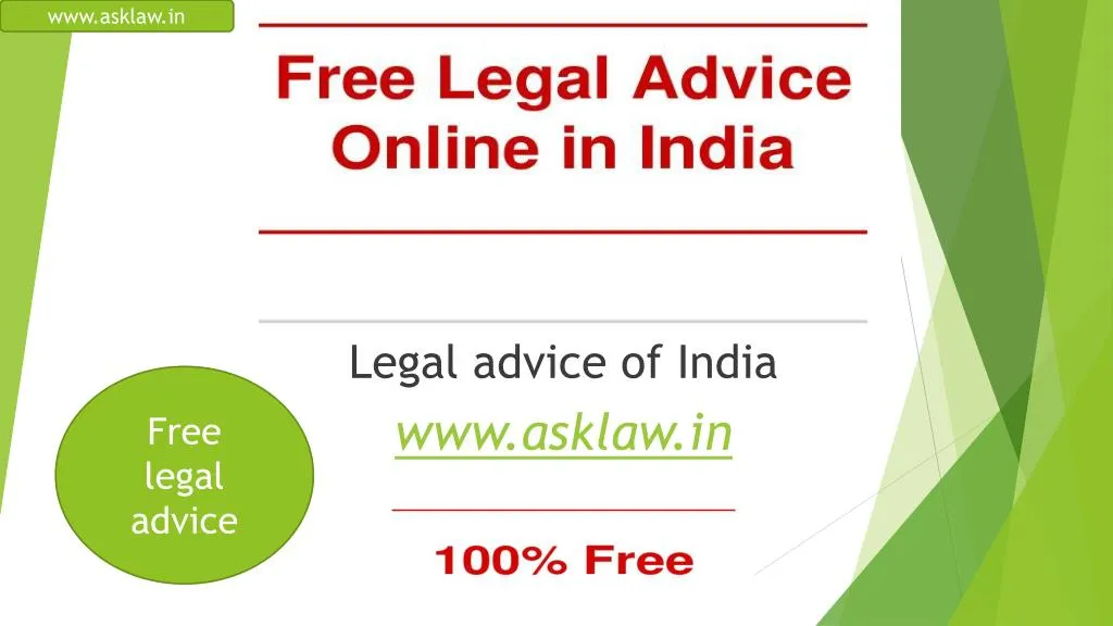 legal advice of india www asklaw in