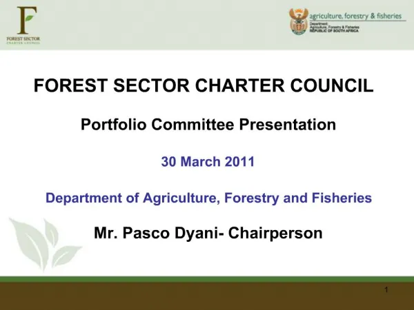 FOREST SECTOR CHARTER COUNCIL