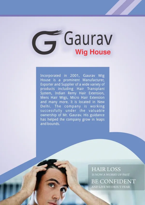 Gaurav Wig House Delhi India