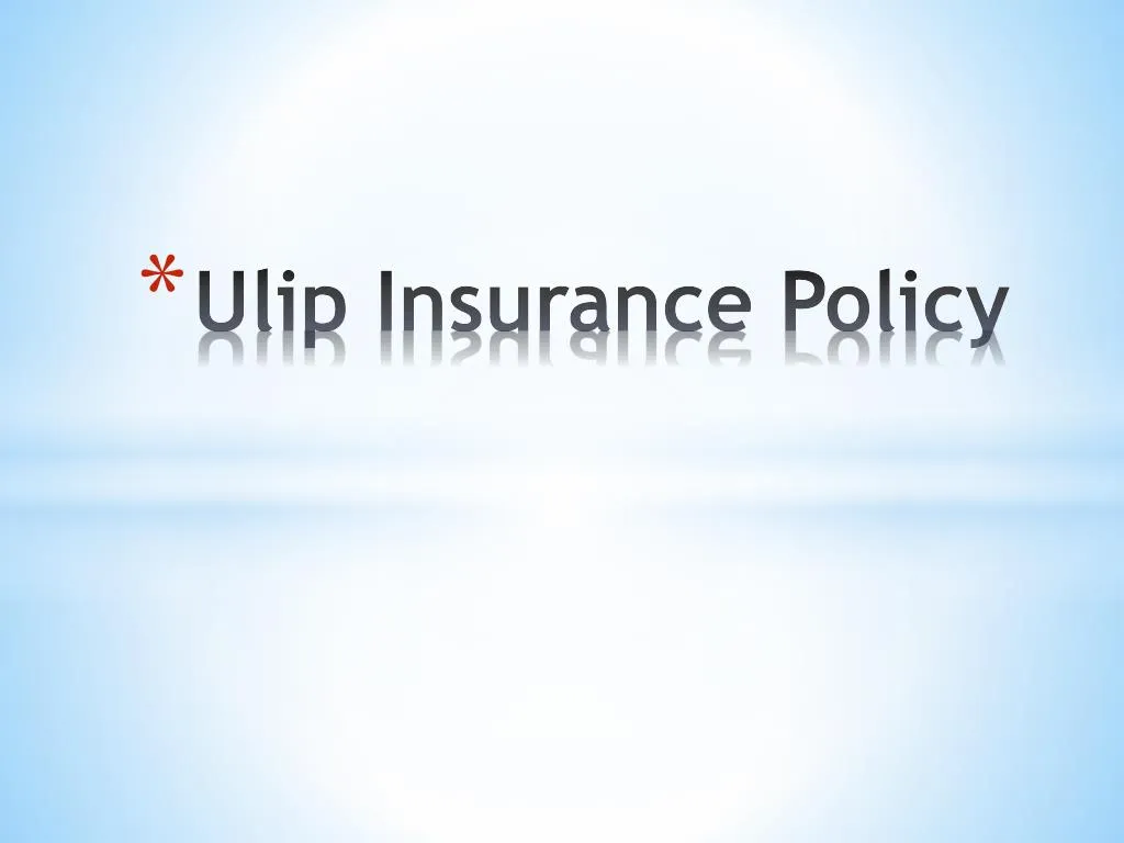 ulip insurance policy
