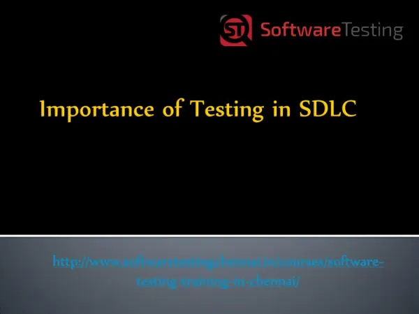 Importance of Testing in SDLC