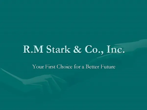 R.M Stark Co., Inc.