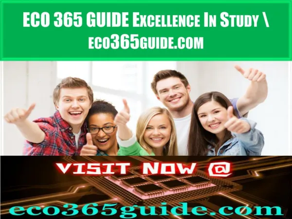 ECO 365 GUIDE Excellence In Study \ eco365guide.com