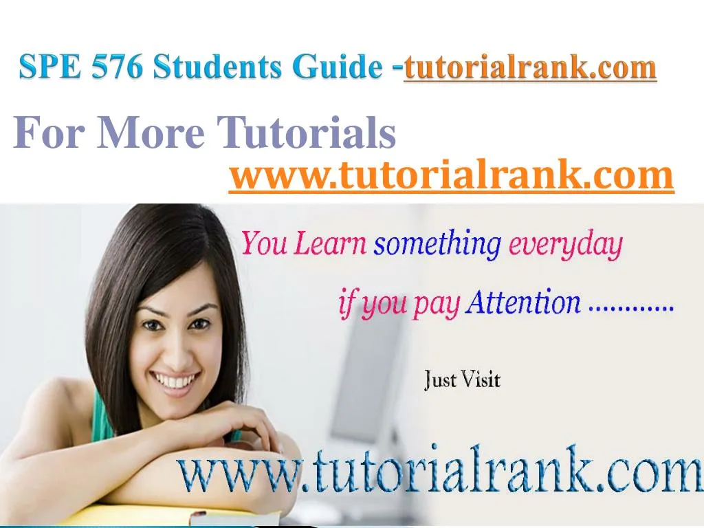 spe 576 students guide tutorialrank com
