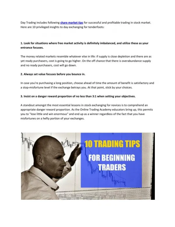 Share Market Tips | Helpful Trading Tips For Beginners