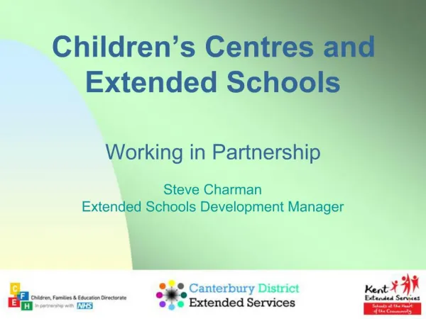 Children s Centres and Extended Schools