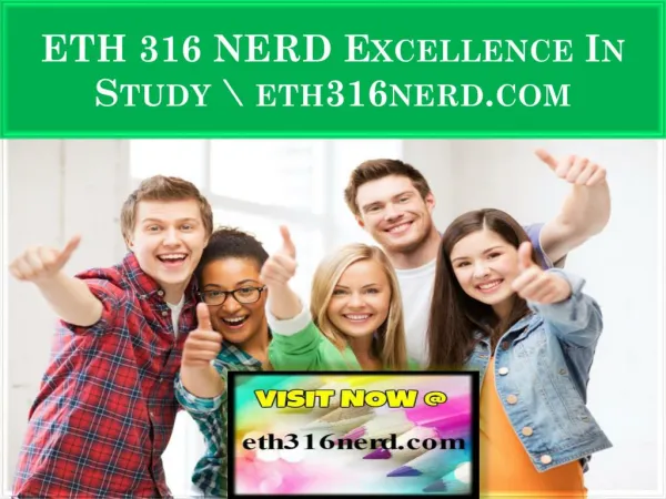 ETH 316 NERD Excellence In Study \ eth316nerd.com
