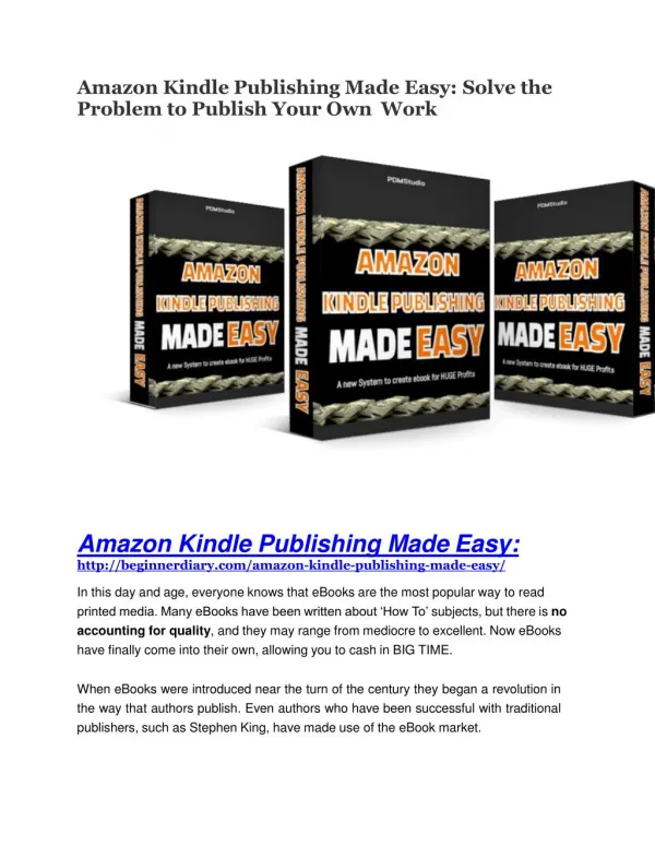 Amazon Kindle Publishing Easy review and $26,900 bonus - AWESOME!