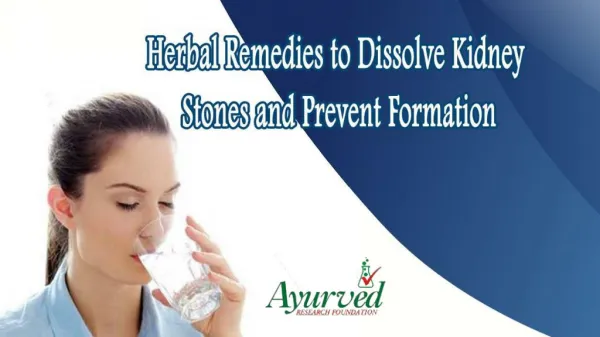 Herbal Remedies to Dissolve Kidney Stones and Prevent Formation