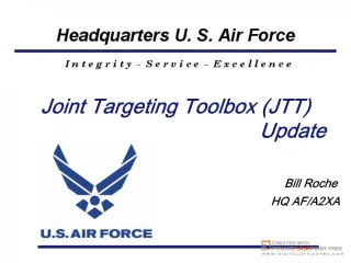 Joint Targeting Toolbox JTT - slide 1
