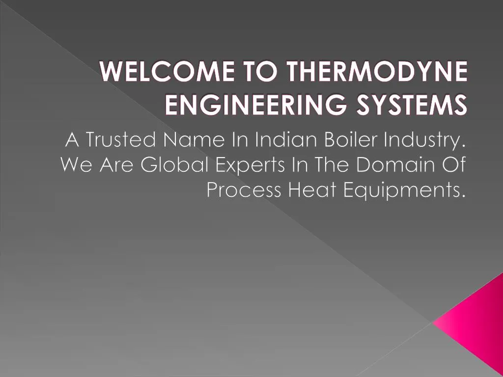 welcome to thermodyne engineering systems