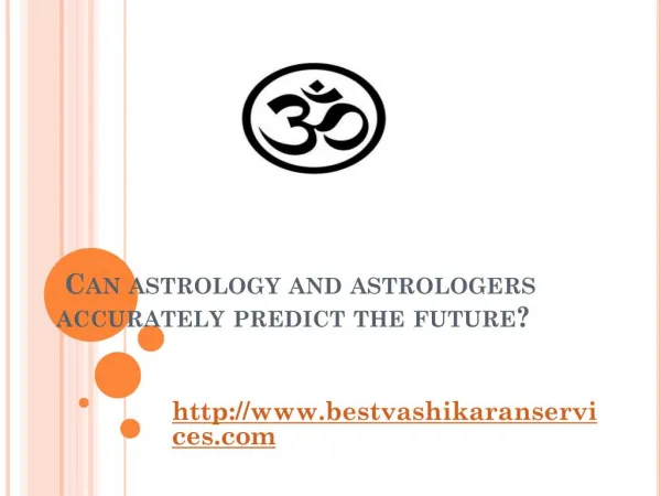 Can astrology and astrologers accurately predict the future? What