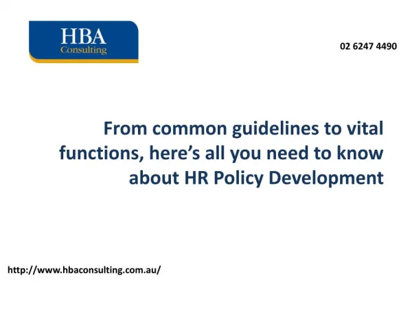 From common guidelines to vital functions, here’s all you need to know about HR Policy Development