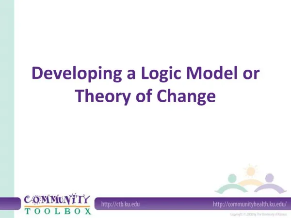 Developing a Logic Model or Theory of Change