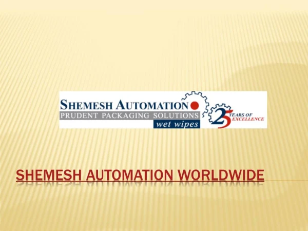 Shemesh Automation Worldwide