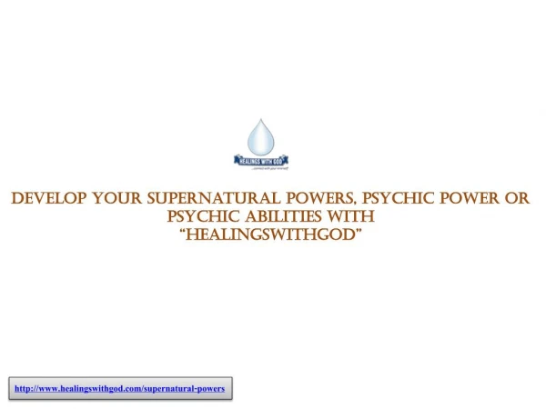 Learn How to Increase Supernatural Powers from HealingWithGod
