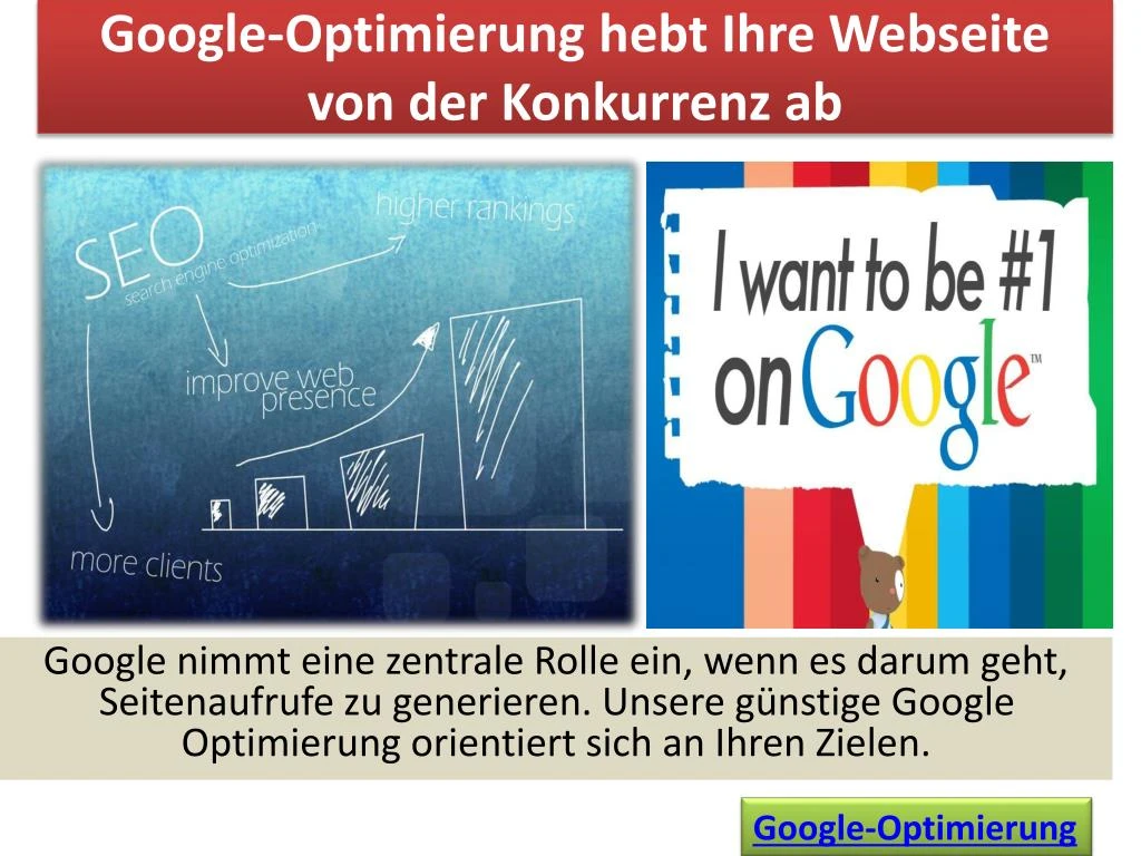 google optimierung hebt ihre webseite von der konkurrenz ab