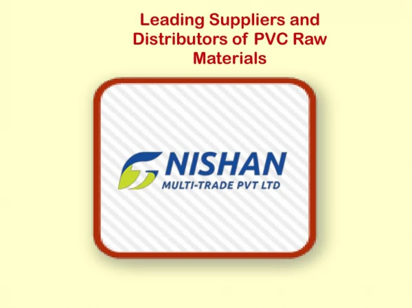 Top PVC Resin Suppliers in India