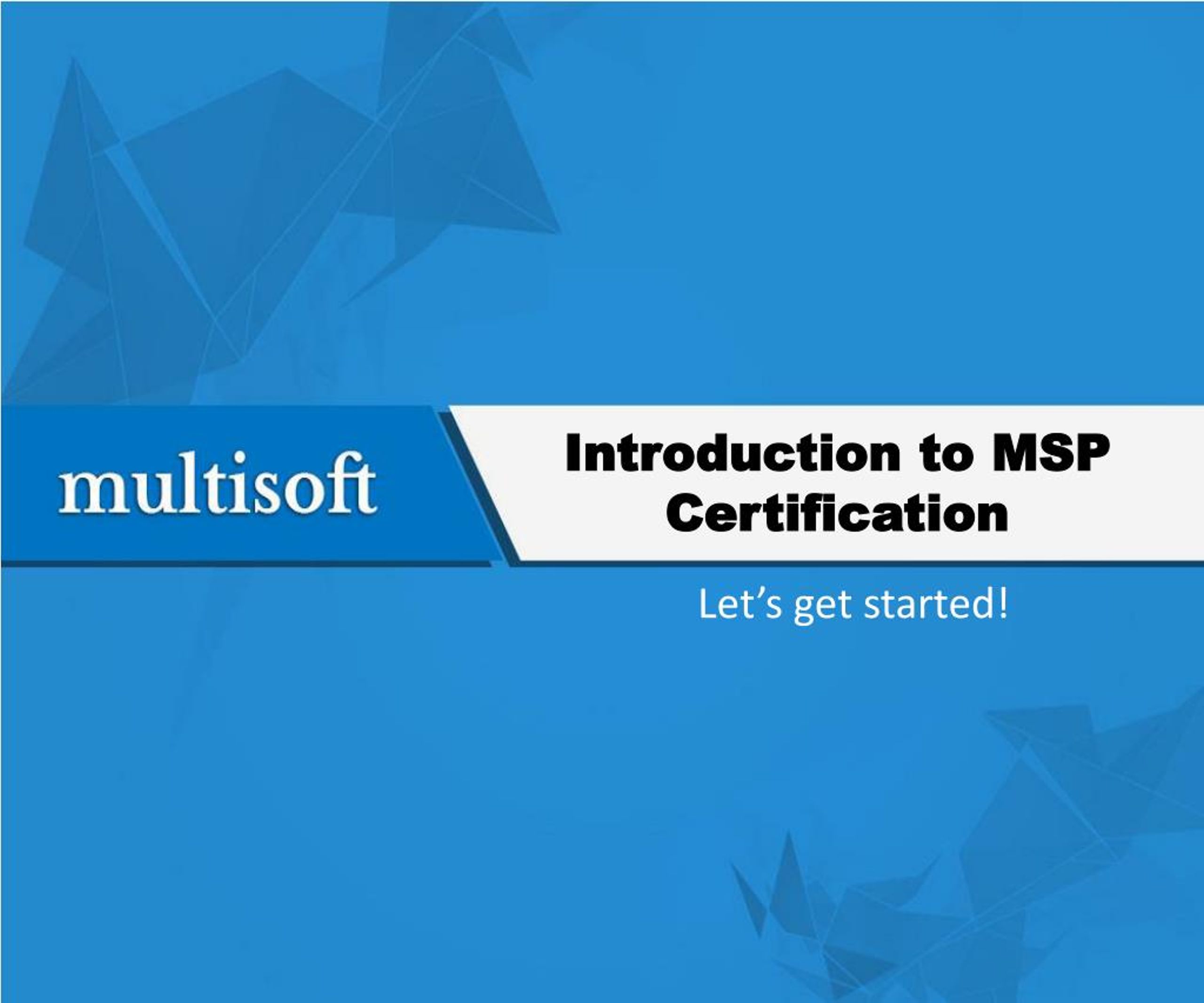 PPT - Introduction to MSP Certification PowerPoint Presentation, free ...