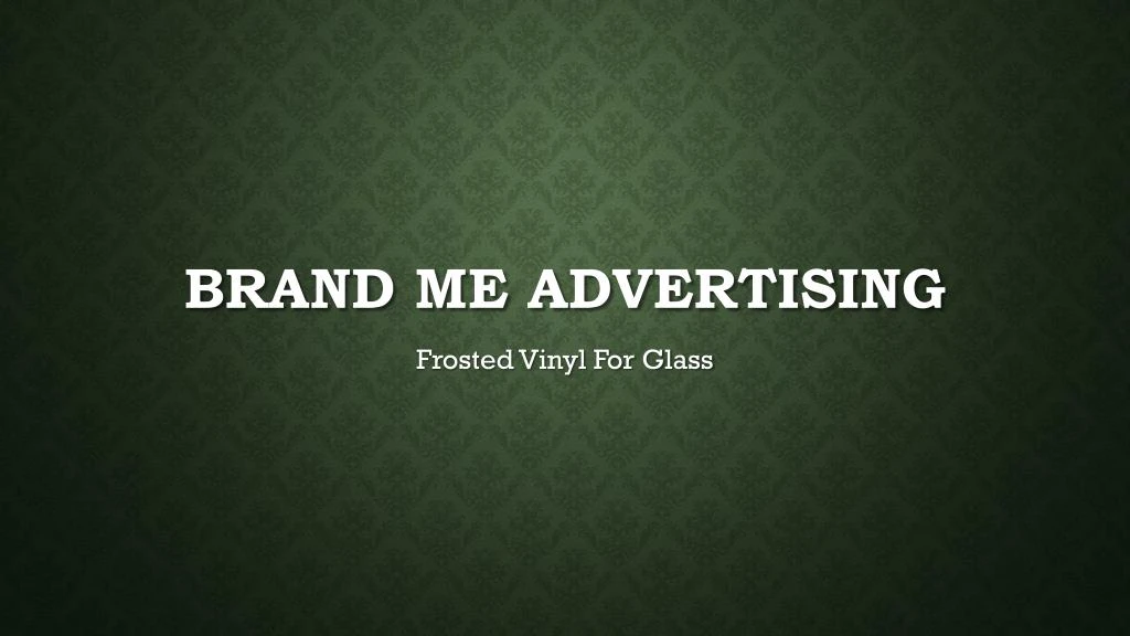 brand me advertising