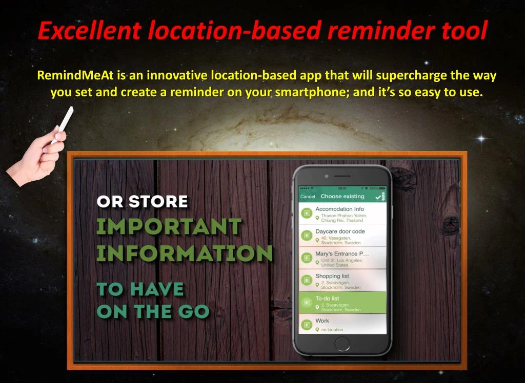 excellent location based reminder tool