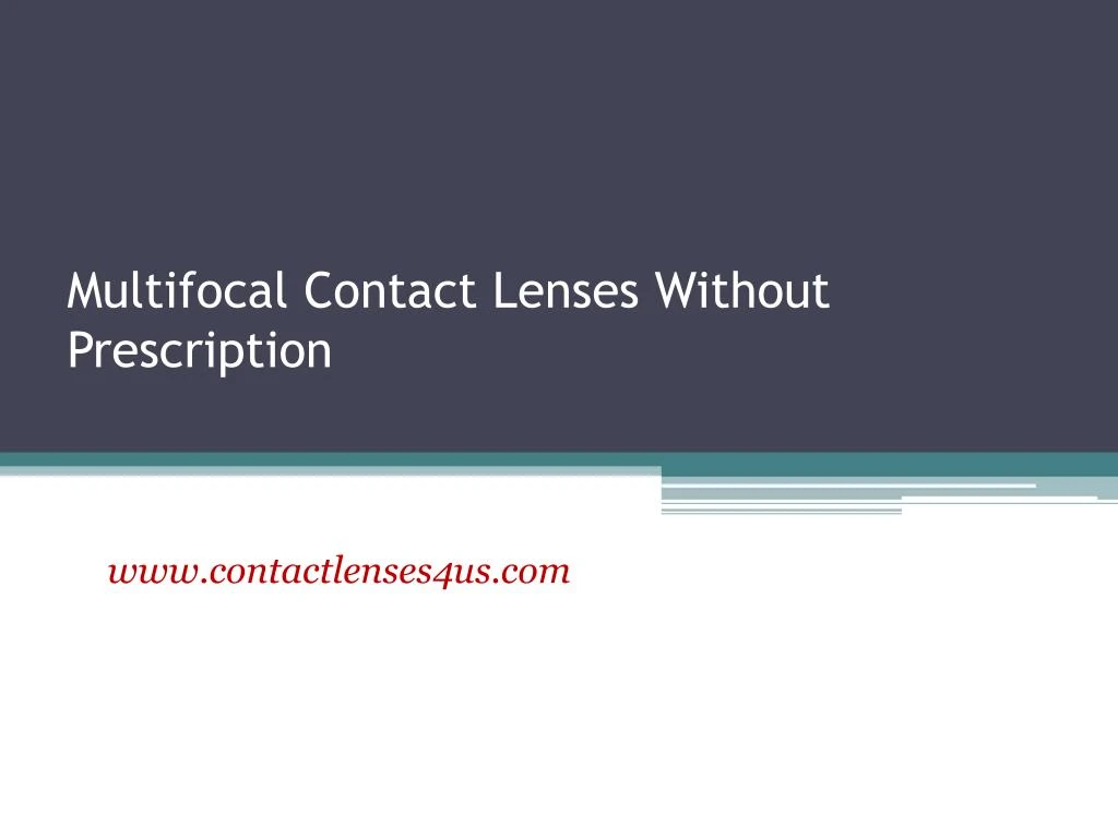 multifocal contact lenses without prescription