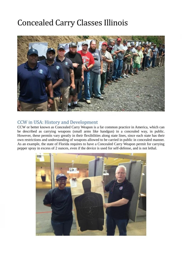 Concealed Carry Classes Illinois