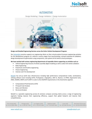 Automotive Engineering Services - slide 1