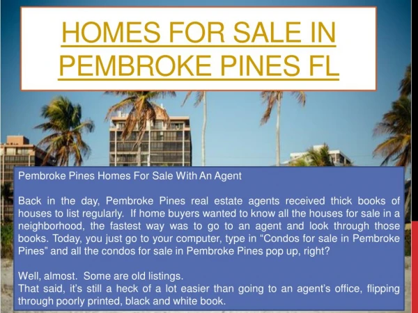 Homes For Sale In Cooper City FL