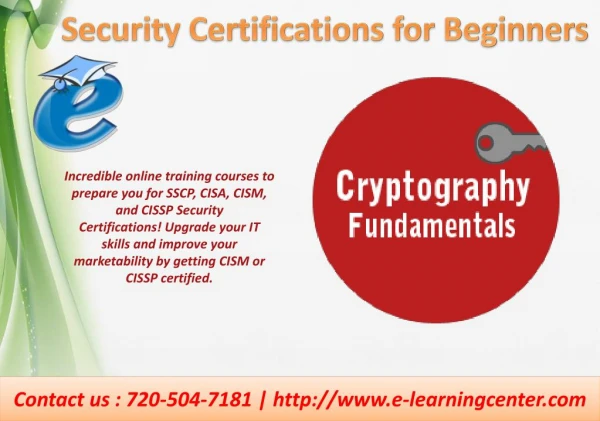Security Certifications Online Training