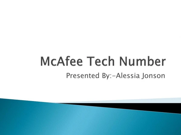 McAfee technical Support by using Mcafee toll free number