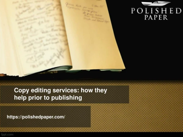Copy editing services how they help prior to publishing