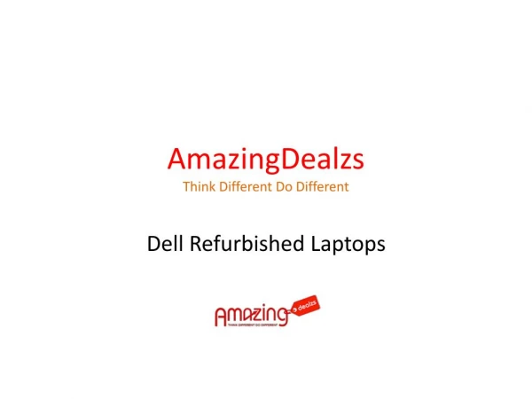 Refurbished Laptop Deals | Dell Refurbished Laptops Online | AmazingDealzs