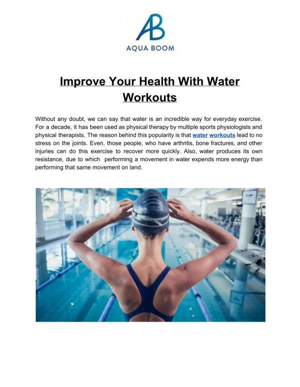 water workouts