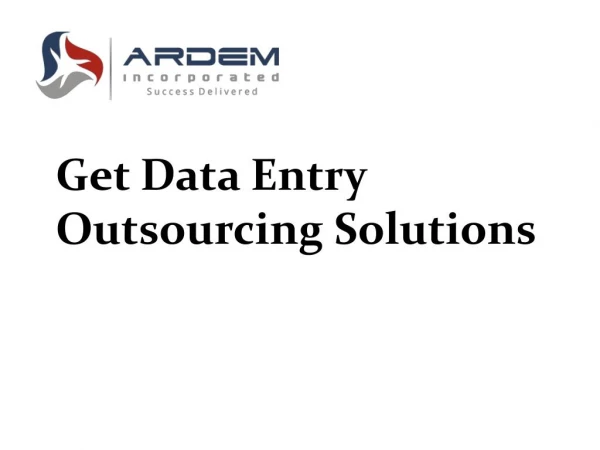 Get Data Entry Outsourcing Solutions