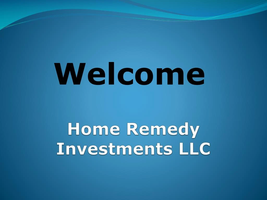 home remedy investments llc
