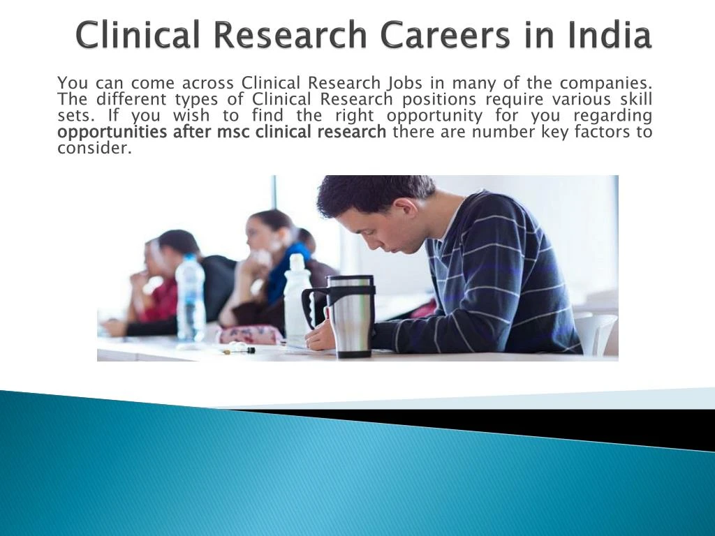 clinical research careers in india