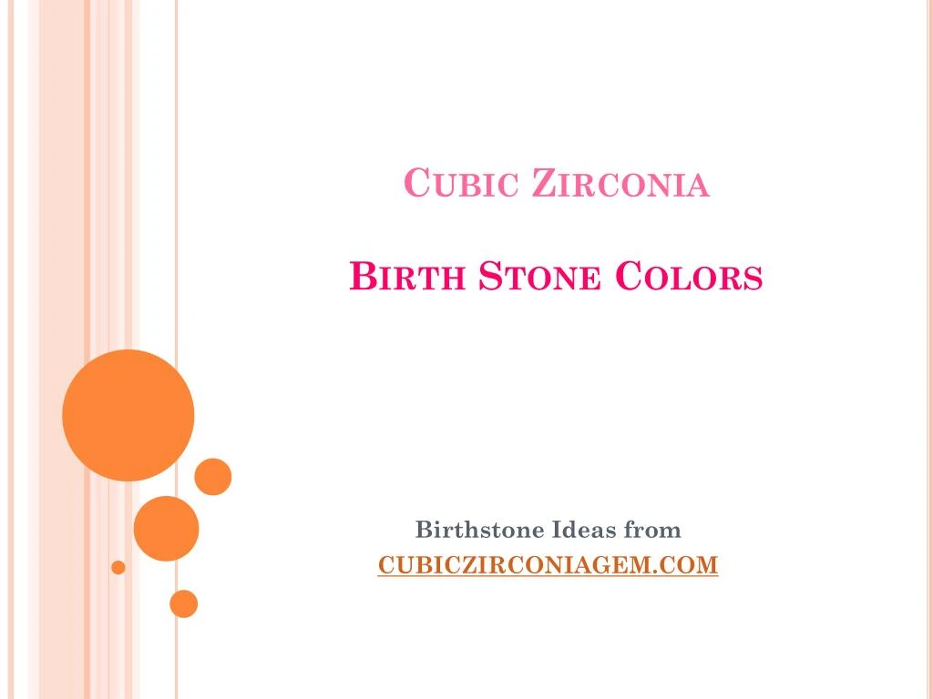 cubic zirconia birth stone colors