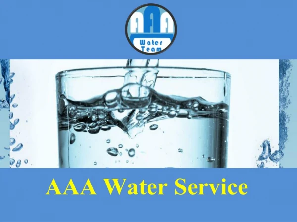Well Water Systems | AAA Water Service