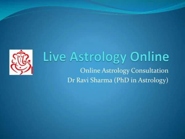 Best free Online Astrology Consultation in India Dr Ravi Sharma
