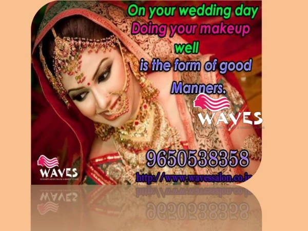 Our Professional cosmetologists in various aspects of bridal makeup will surely make your wedding day more glamorous.