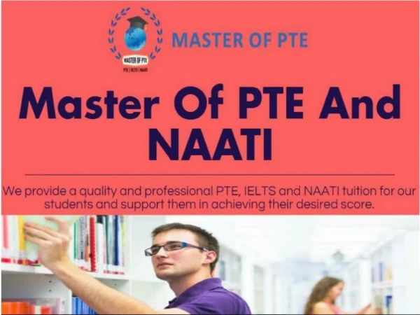 Master Of PTE And Naati