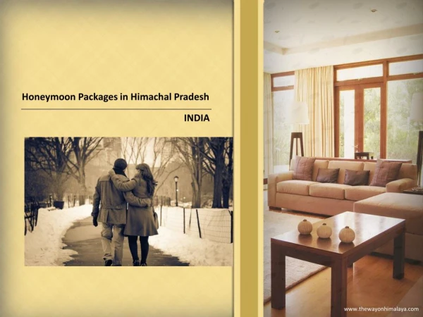 Himachal Pradesh Honeymoon Packages