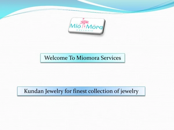 Silver Jewelry, Indian Jewelry Online - miomora.com
