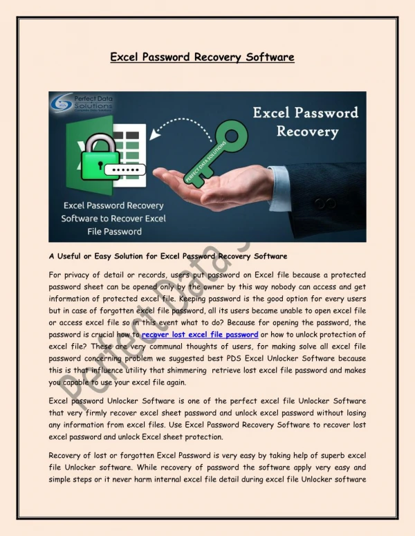 Excel Password Recovery