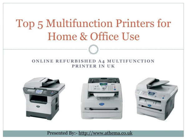 Top 5 Refurbished Multifunction Printers for Home Use in UK