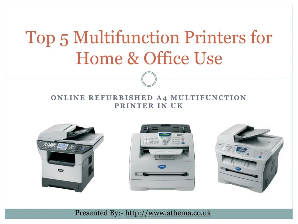 top 5 multifunction printers for home office use